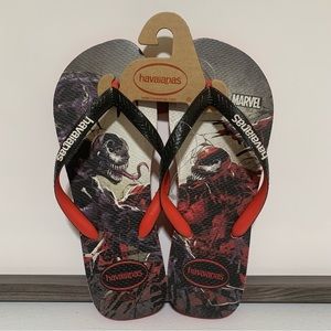 Havaianas Men's Top Marvel Venom vs Carnage Flip Flop Sandals-Size 9/10 NWT